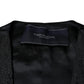 Dolce & Gabbana Black Wool Sleeveless Dress Waistcoat Vest