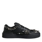 Dolce & Gabbana Black Studded Low Top Men Sneakers Shoes