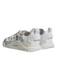 Dolce & Gabbana White Lace Up Low Top NS1 Sneakers Shoes