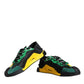 Dolce & Gabbana Multicolor Lace Up Low Top NS1 Sneaker Shoes