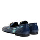 Dolce & Gabbana Blue Tie Dye DG Loafers Formal Shoes