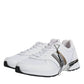 Dolce & Gabbana White Logo Leather Casual Sneakers Shoes