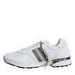 Dolce & Gabbana White Logo Leather Casual Sneakers Shoes