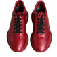 Dolce & Gabbana Red Daymaster Low Top Sneakers Shoes