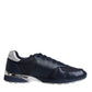 Dolce & Gabbana Blue Logo Leather Casual Men Sneakers Shoes