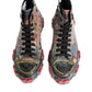 Dolce & Gabbana Multicolor Camouflage High Top Sneakers Shoes