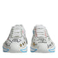 Dolce & Gabbana White Daymaster Hand Painted Sneakers Shoes