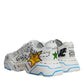 Dolce & Gabbana White Daymaster Hand Painted Sneakers Shoes