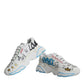 Dolce & Gabbana White Daymaster Hand Painted Sneakers Shoes