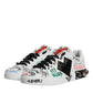 Dolce & Gabbana White Heart Studded Low Top Sneakers Shoes