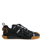 Dolce & Gabbana Black Brown NS1 Low Top Men Sneakers Shoes