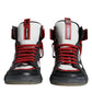 Dolce & Gabbana Multicolor Leather High Top Sneakers Shoes