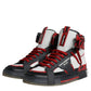 Dolce & Gabbana Multicolor Leather High Top Sneakers Shoes