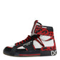 Dolce & Gabbana Multicolor Leather High Top Sneakers Shoes