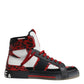 Dolce & Gabbana Multicolor Leather High Top Sneakers Shoes