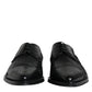 Dolce & Gabbana Black Leather Derby Formal Dress Shoes