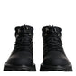 Dolce & Gabbana Black Ankle Boots Vulcano Trekking Shoes