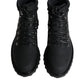 Dolce & Gabbana Black Ankle Boots Vulcano Trekking Shoes