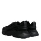 Dolce & Gabbana Black Leather Daymaster Low Top Sneakers Shoes