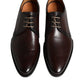 Dolce & Gabbana Black Leather Lace Up Men Derby Formal Shoes