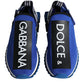 Dolce & Gabbana Blue Logo Low Top Sorrento Sneakers Shoes