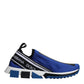 Dolce & Gabbana Blue Logo Low Top Sorrento Sneakers Shoes