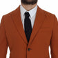 Dolce & Gabbana Elegant Orange Casual Cotton Blend Blazer