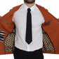 Dolce & Gabbana Elegant Orange Casual Cotton Blend Blazer