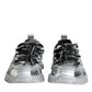 Dolce & Gabbana Silver Polyester NS1 Low Top Sneakers Shoes