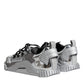 Dolce & Gabbana Silver Polyester NS1 Low Top Sneakers Shoes