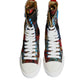 Dolce & Gabbana Multicolor Patchwork High Top Sneakers Shoes