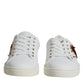 Dolce & Gabbana White Portofino Sacred Heart Sneakers Shoes