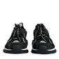 Dolce & Gabbana Black Mesh Sorrento Trekking Sneakers Shoes