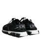 Dolce & Gabbana Black Mesh Sorrento Trekking Sneakers Shoes