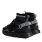 Dolce & Gabbana Black Sorrento Socks Logo Sneakers Shoes