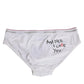 Dsquared² White Cotton Stretch Women Mid Waist Panty Underwear