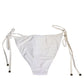 Dolce & Gabbana White Nylon Bottom Beachwear Swimwear Bikini