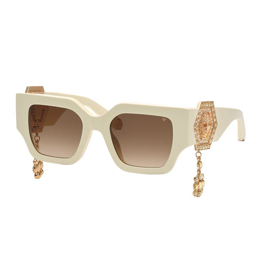 Philipp Plein White Acetate Sunglasses