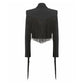 PINKO Black Polyester Suits & Blazer