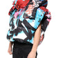 Dolce & Gabbana Multicolor Graffiti Hooded Windbreaker Jacket