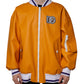 Dolce & Gabbana Orange White Full Zip Jersey Bomber Jacket