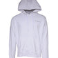 John Richmond White Logo Cotton Hooded Sweatshirt Sweater