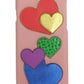 Dolce & Gabbana Chic Pink Leather Heart-Embellished Phone Cover