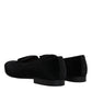 Dolce & Gabbana Black Velvet Loafers Formal Men Dress Shoes