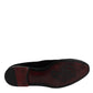 Dolce & Gabbana Black Velvet Loafers Formal Men Dress Shoes