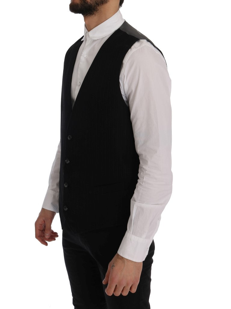 Dolce & Gabbana Elegant Striped Vest Waistcoat