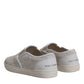 Dolce & Gabbana White Floral Lace Slip On Loafers Shoes