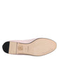 Dolce & Gabbana Light Pink Velvet Slip On Loafers Flats Shoes