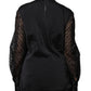 Brunello Cucinelli Black Silk Blend Long Sleeves Blouse Top