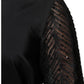 Brunello Cucinelli Black Silk Blend Long Sleeves Blouse Top